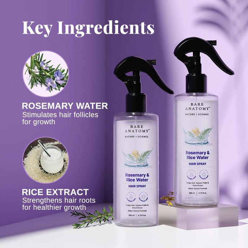 Rosemary and Rice Water Hair Spray