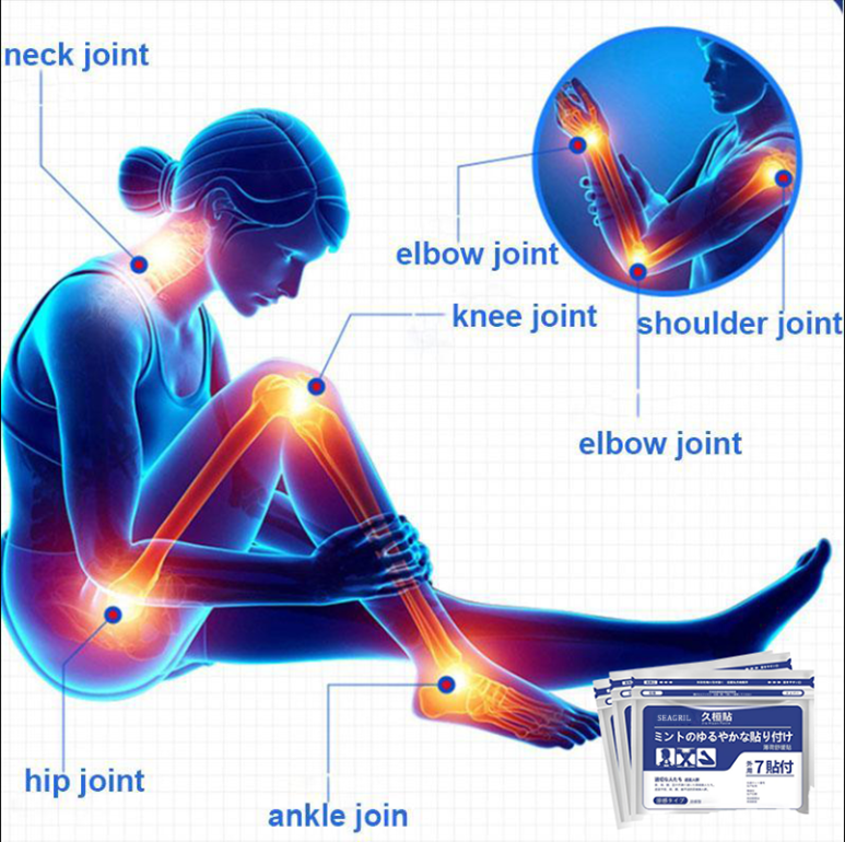 š„SEAGRIL⢠Back Pain Patch Natural Pain Relief Patches for Knee Neck Shoulder and Joint Pain Muscle Soreness Arthritis Relief