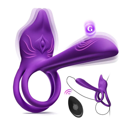 🎁Enchanted Girl Luxe Smart Vibrating Ring – App-Controlled Pleasure for Couples 💫