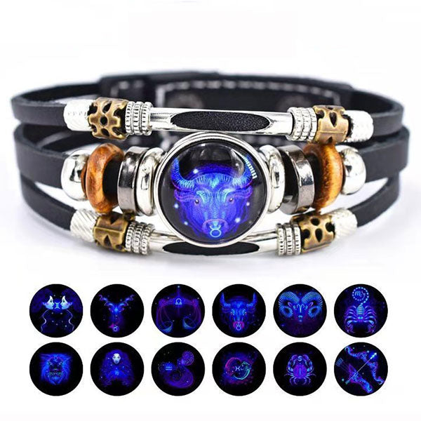 🔥 LAST DAY 50% OFF! ✨📿Astrological Sign Luminous Bracelet Super Bright In The Dark