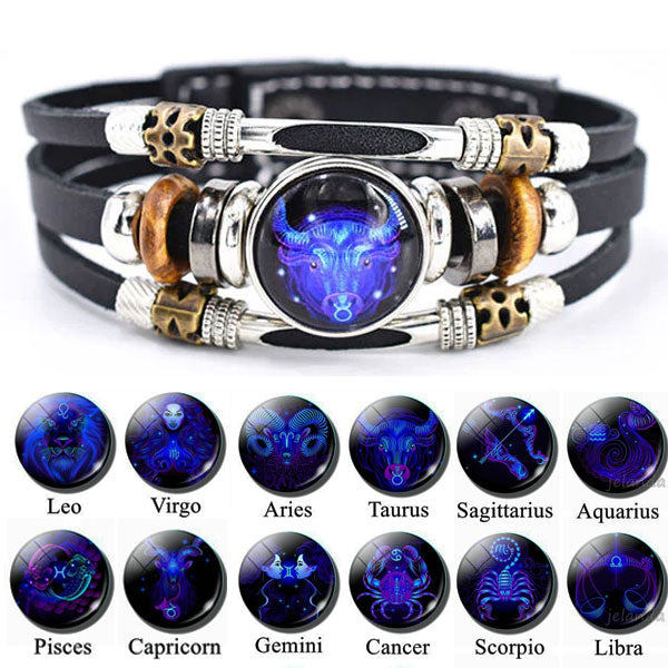 🔥 LAST DAY 50% OFF! ✨📿Astrological Sign Luminous Bracelet Super Bright In The Dark