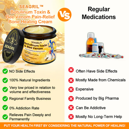 🎁Flash Sale - SEAGRIL™ Botulinum Toxin & Bee Venom Pain-Relief Bone Healing Cream🐝💎