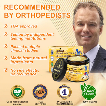 🎁Flash Sale - SEAGRIL™ Botulinum Toxin & Bee Venom Pain-Relief Bone Healing Cream🐝💎