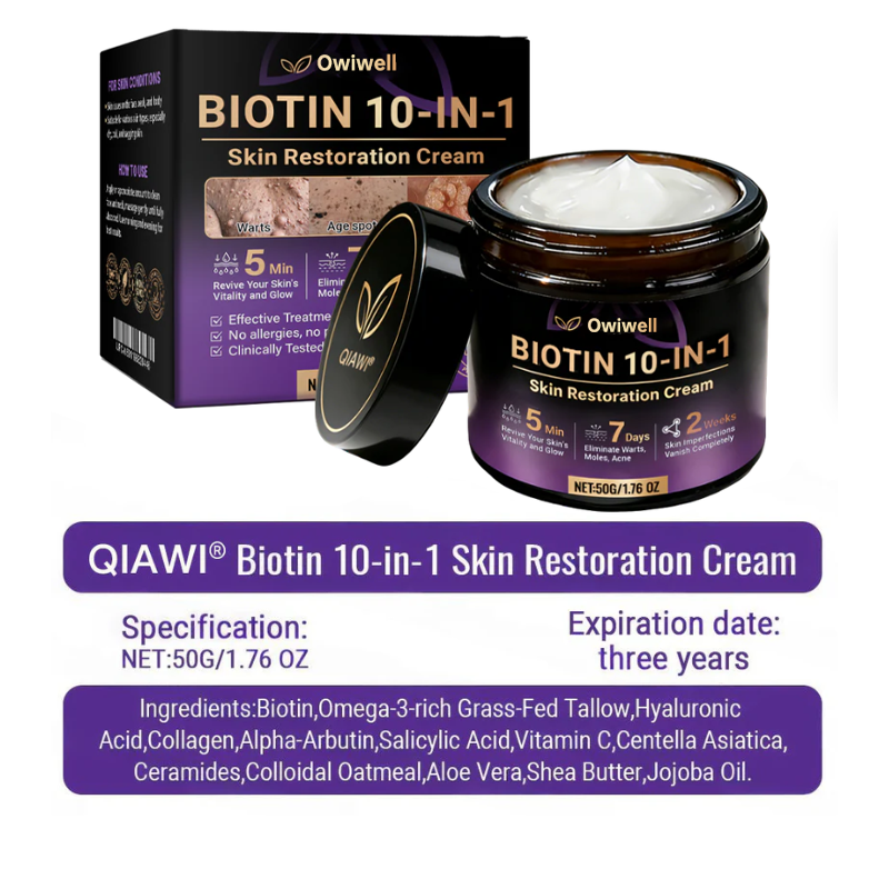 ✨Made and Shipped from USA ✨Yagoo® Biotin 10-in-1 Skin Restoration Cream 🍀