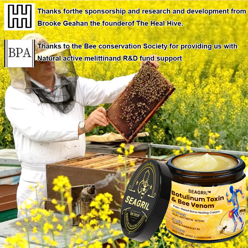 🎁Flash Sale - SEAGRIL™ Botulinum Toxin & Bee Venom Pain-Relief Bone Healing Cream🐝💎