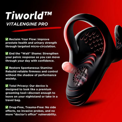 Tiworld™ VitalEngine Pro-The #1 5-in-1 at-home trainer that reverses ED; PE with advanced precision