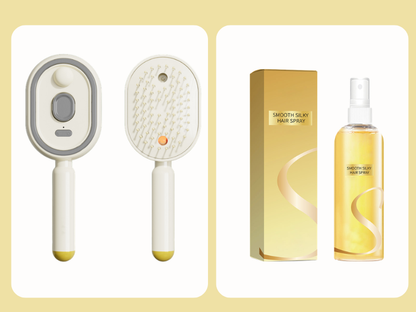Essential Oil Mist Air Cushion Massage Comb Self Cleaning Anti Static Hair Care Brush