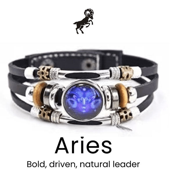 🔥 LAST DAY 50% OFF! ✨📿Astrological Sign Luminous Bracelet Super Bright In The Dark