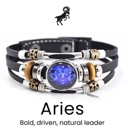 🔥 LAST DAY 50% OFF! ✨📿Astrological Sign Luminous Bracelet Super Bright In The Dark
