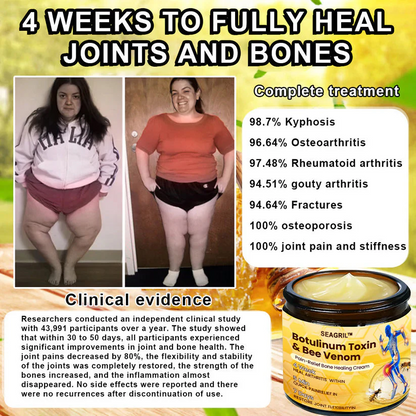 🎁Flash Sale - SEAGRIL™ Botulinum Toxin & Bee Venom Pain-Relief Bone Healing Cream🐝💎