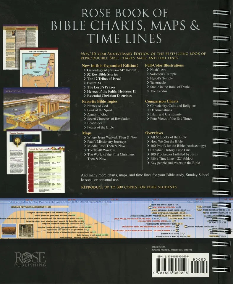 🔥Last Day70% off🔥10th Anniversary Edition Bible Charts, Maps and Time Lines