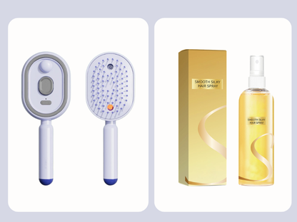 Essential Oil Mist Air Cushion Massage Comb Self Cleaning Anti Static Hair Care Brush
