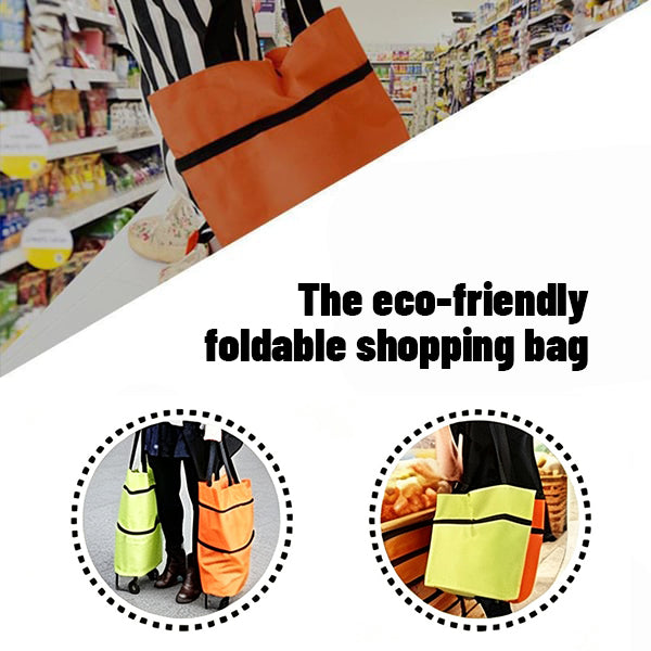 2-in-1 Foldable Shopping Cart