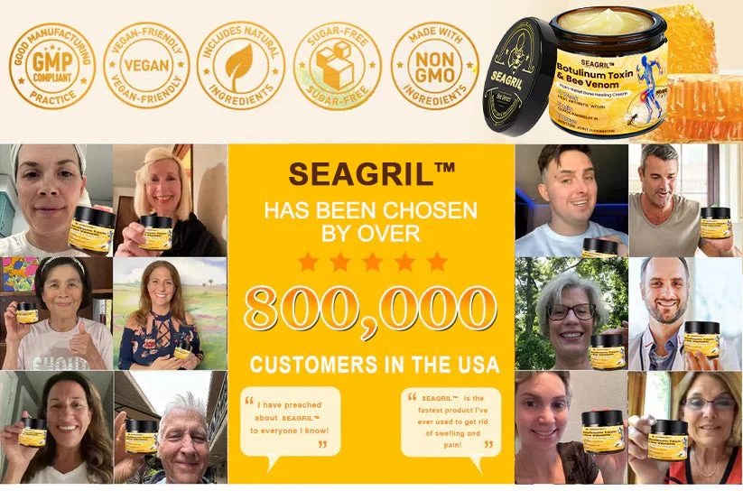 🎁Flash Sale - SEAGRIL™ Botulinum Toxin & Bee Venom Pain-Relief Bone Healing Cream🐝💎