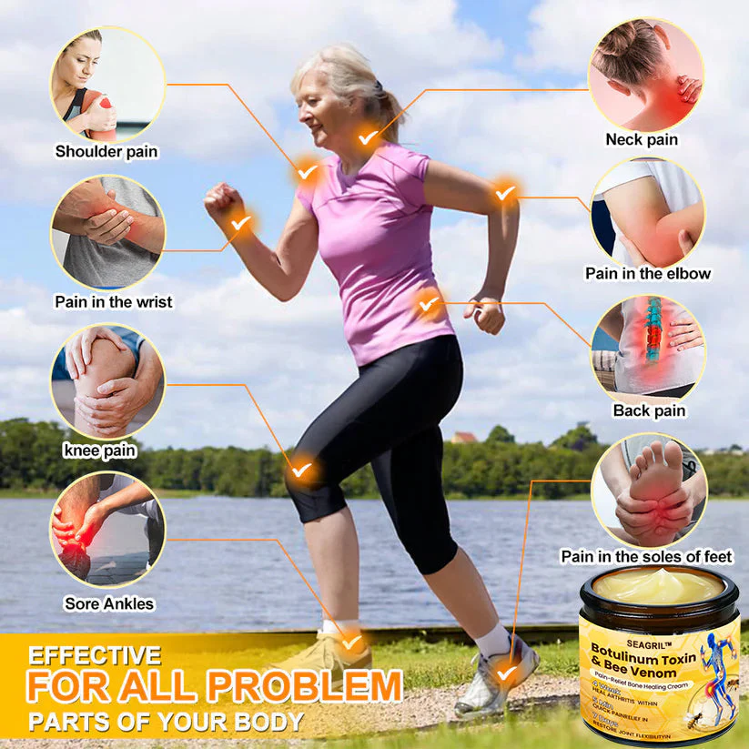 🎁Flash Sale - SEAGRIL™ Botulinum Toxin & Bee Venom Pain-Relief Bone Healing Cream🐝💎