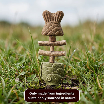 3-in-1 Natural Catnip & Silvervine Fish Chew Toy for Indoor Cats