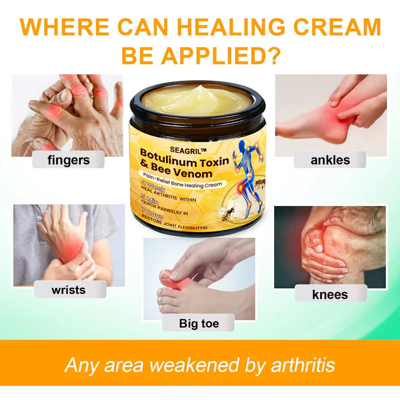 🎁Flash Sale - SEAGRIL™ Botulinum Toxin & Bee Venom Pain-Relief Bone Healing Cream🐝💎
