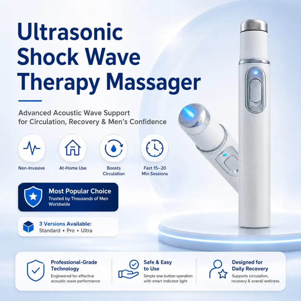 Next-Generation Acoustic Wave Therapy restores penile tissue health to enhance rise rigidity, stamina, and male performance confidence, relieving muscle pain, joint stiffness, tendon discomfort📈