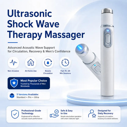 Next-Generation Acoustic Wave Therapy restores penile tissue health to enhance rise rigidity, stamina, and male performance confidence, relieving muscle pain, joint stiffness, tendon discomfort📈