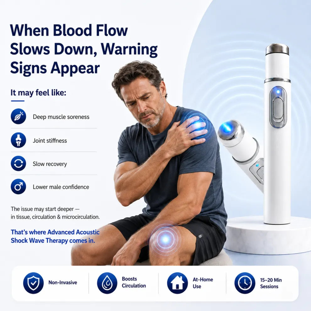 Next-Generation Acoustic Wave Therapy restores penile tissue health to enhance rise rigidity, stamina, and male performance confidence, relieving muscle pain, joint stiffness, tendon discomfort📈