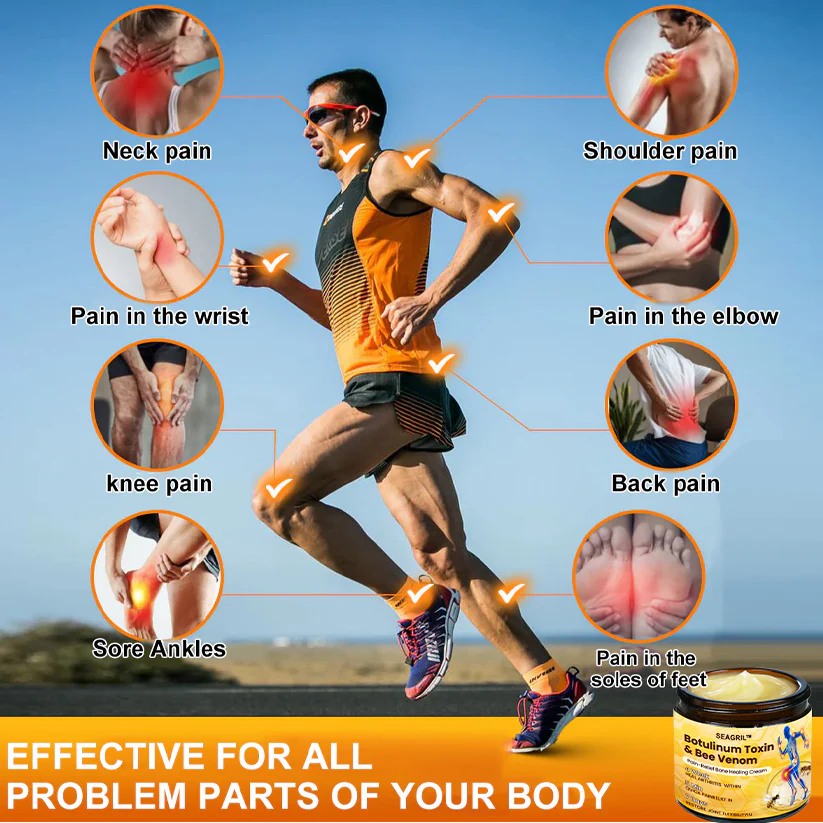 🎁Flash Sale - SEAGRIL™ Botulinum Toxin & Bee Venom Pain-Relief Bone Healing Cream🐝💎