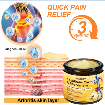 🎁Flash Sale - SEAGRIL™ Botulinum Toxin & Bee Venom Pain-Relief Bone Healing Cream🐝💎