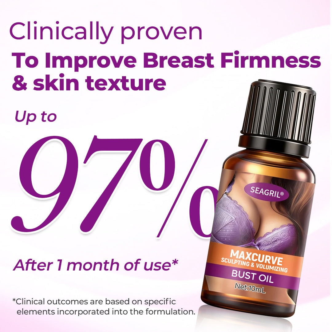 🧴SEAGRIL MaxCurve Bust Oil 🍑 Sculpting + Volumizing Oil for Smooth, Firm Bust Skin