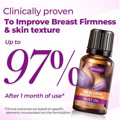 🧴SEAGRIL MaxCurve Bust Oil 🍑 Sculpting + Volumizing Oil for Smooth, Firm Bust Skin
