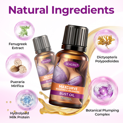 🧴SEAGRIL MaxCurve Bust Oil 🍑 Sculpting + Volumizing Oil for Smooth, Firm Bust Skin