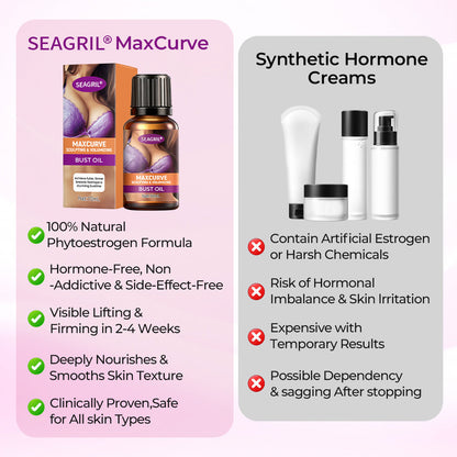 🧴SEAGRIL MaxCurve Bust Oil 🍑 Sculpting + Volumizing Oil for Smooth, Firm Bust Skin