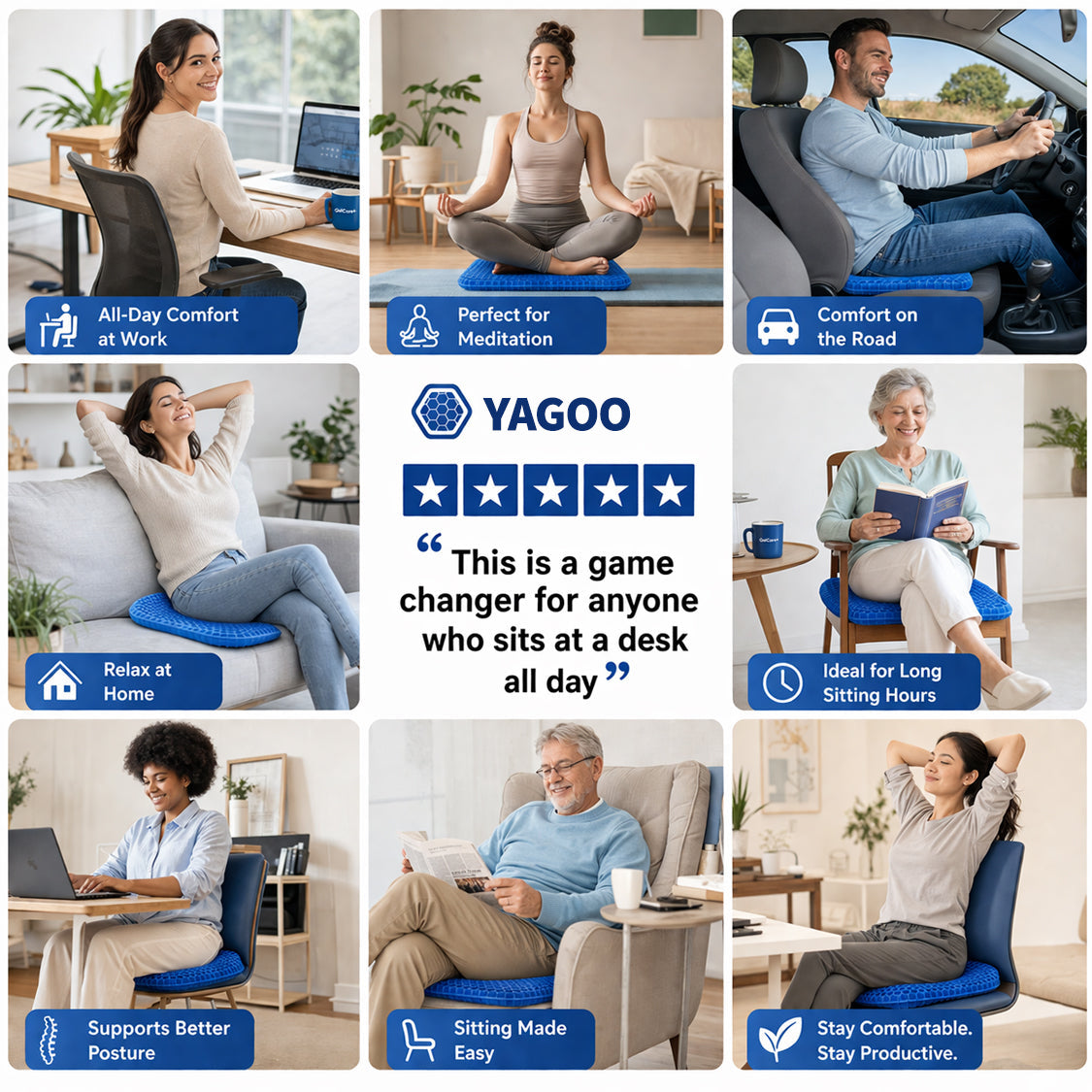 Turn Any Chair Into Pain-Free Comfort With Yagoo