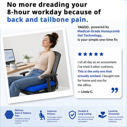 Turn Any Chair Into Pain-Free Comfort With Yagoo