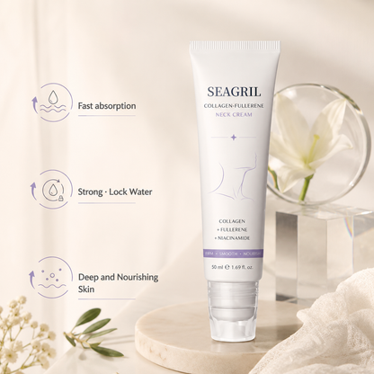 SEAGRIL™ 5-Roller Neck Firming Cream – Collagen & Hyaluronic Acid for Smoother, Tighter-Looking Neck Skin