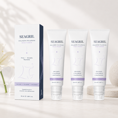 SEAGRIL™ 5-Roller Neck Firming Cream – Collagen & Hyaluronic Acid for Smoother, Tighter-Looking Neck Skin