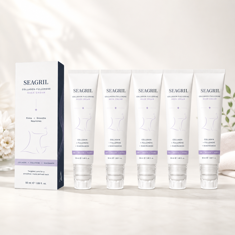 SEAGRIL™ 5-Roller Neck Firming Cream – Collagen & Hyaluronic Acid for Smoother, Tighter-Looking Neck Skin