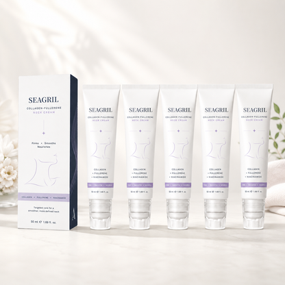SEAGRIL™ 5-Roller Neck Firming Cream – Collagen & Hyaluronic Acid for Smoother, Tighter-Looking Neck Skin