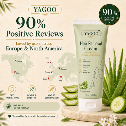 Yagoo™ Natural Gentle Hair Removal Cream | For Women & Men, Sensitive Skin