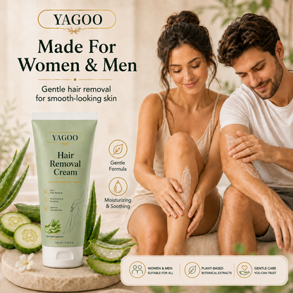 Yagoo™ Natural Gentle Hair Removal Cream | For Women & Men, Sensitive Skin