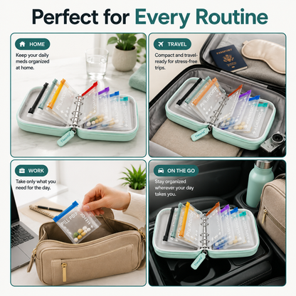 Tiworld– Waterproof Weekly Pill Organizer