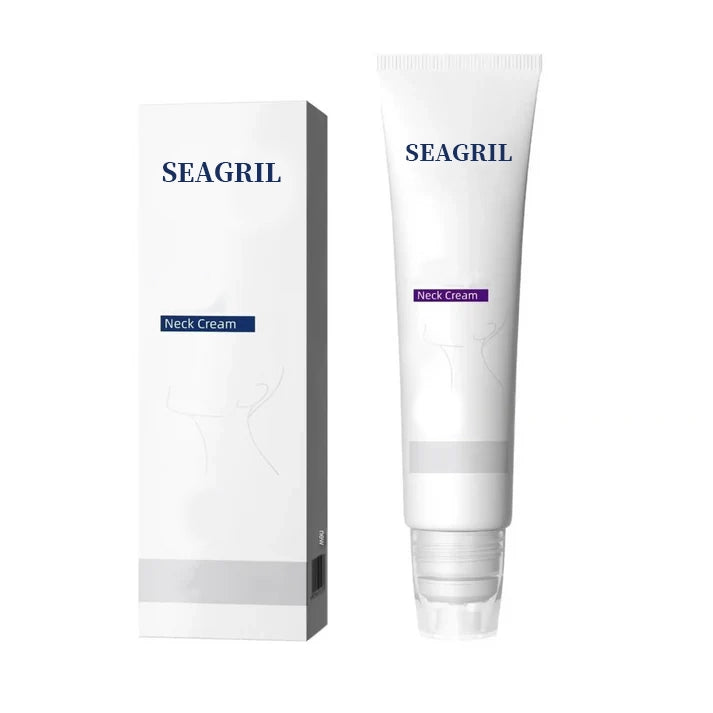 Roller Massage Neck Cream 🧴 Collagen & Hyaluronic Acid | Firms Neck, Reduces Wrinkles & Double Chin