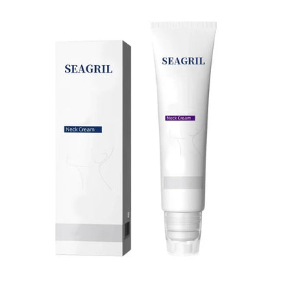 Roller Massage Neck Cream 🧴 Collagen & Hyaluronic Acid | Firms Neck, Reduces Wrinkles & Double Chin