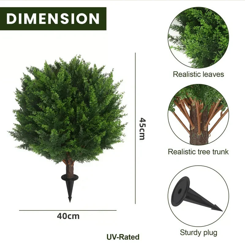 💥Last Day 50% OFF🔥UV Resistant Artificial Cedar Topiary Tree🌲