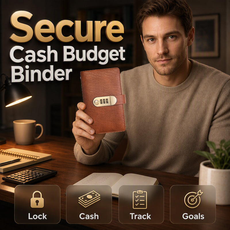 🔐Half-price offer! A savings binder with a combination lock—keep your cash safe, organized, and private. Perfect for budget planning and savings challenges! 💰✨