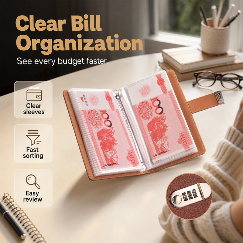 🔐Half-price offer! A savings binder with a combination lock—keep your cash safe, organized, and private. Perfect for budget planning and savings challenges! 💰✨
