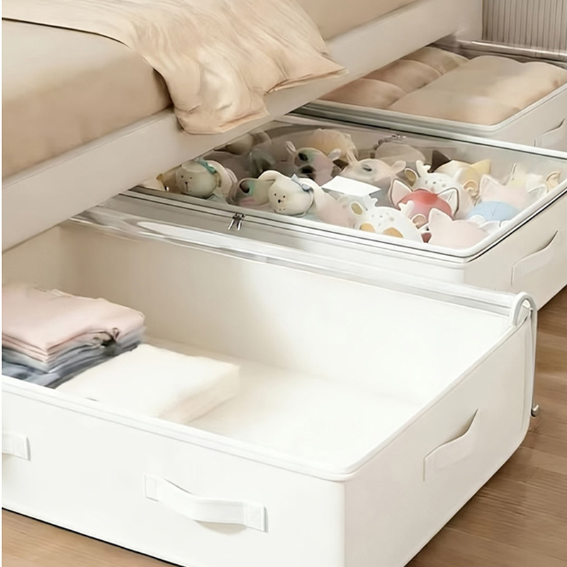 ✨ Save 50% now! ✨ Foldable under-bed storage bag with zippered lid